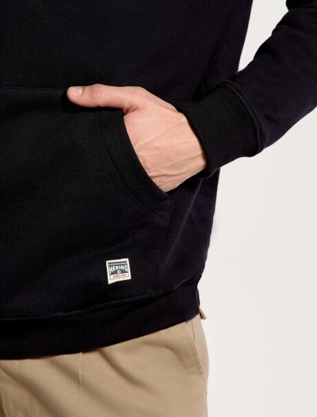 BUZO CON CAPUCHA MODELO COMFORT NEGRO