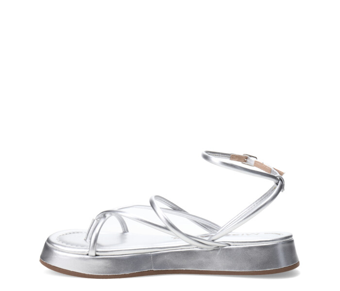Sandalias de Mujer Miss Carol DAVV con tiras finas Plateado