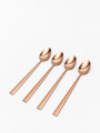 Cuchara Mango Largo Asher Set 4 Un. Rose Gold Color Unico