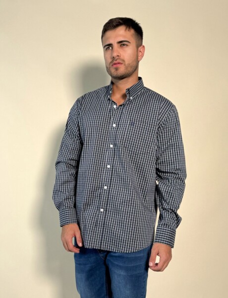 Camisa a cuadros Adonis Navy