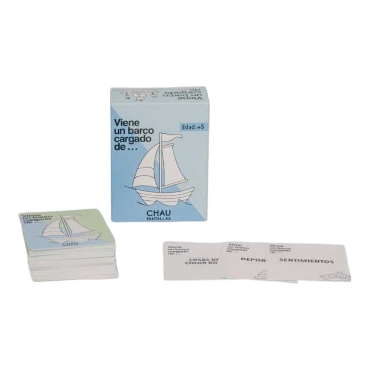 Juego De Cartas Viene Un Barco Cargado De... Chau Pantallas 