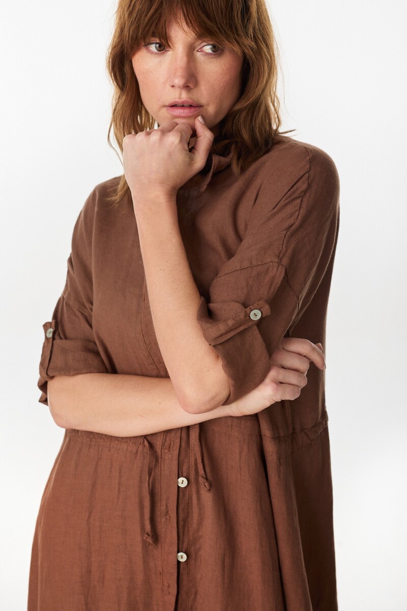 Vestido Camisero Julia Chocolate