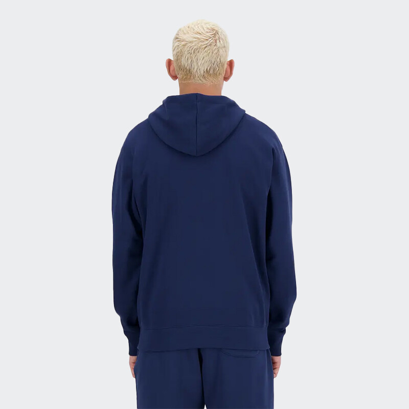 Campera New Balance Essentials Logo Azul