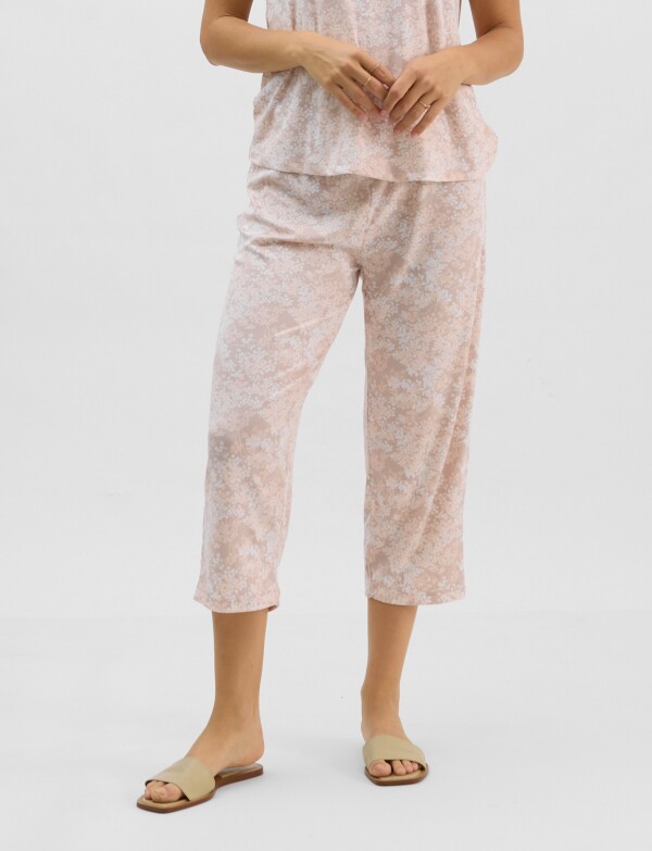 Pijama Con Capri ROSA/MULTI