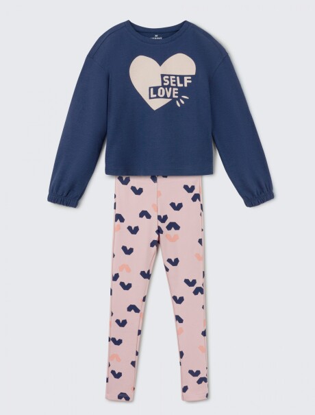 CONJUNTO INFANTIL CON ESTAMPA AZUL
