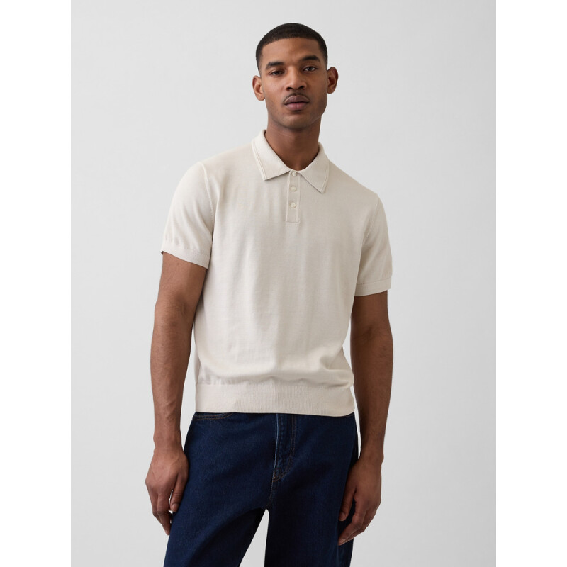 SS SWEATER POLO REGULAR GREY