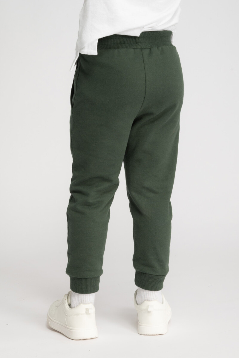 Pantalon deportivo gris Verde