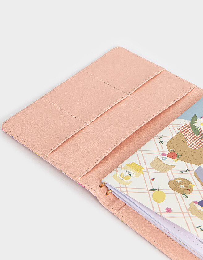 Anotadores Cuadernos y Memos PU Set De Dos Cuadernos Con Cover De Pu Estampada - Rosa Claro