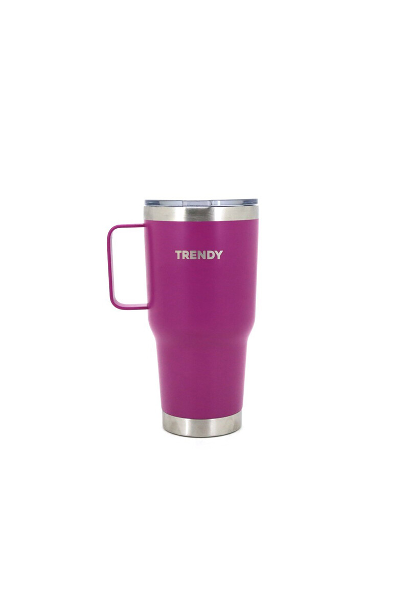 Vaso térmico doble capa de acero 900ML Fucsia
