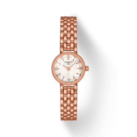 Reloj Tissot T1400093311100 Lovely Round en acero para dama Rosé