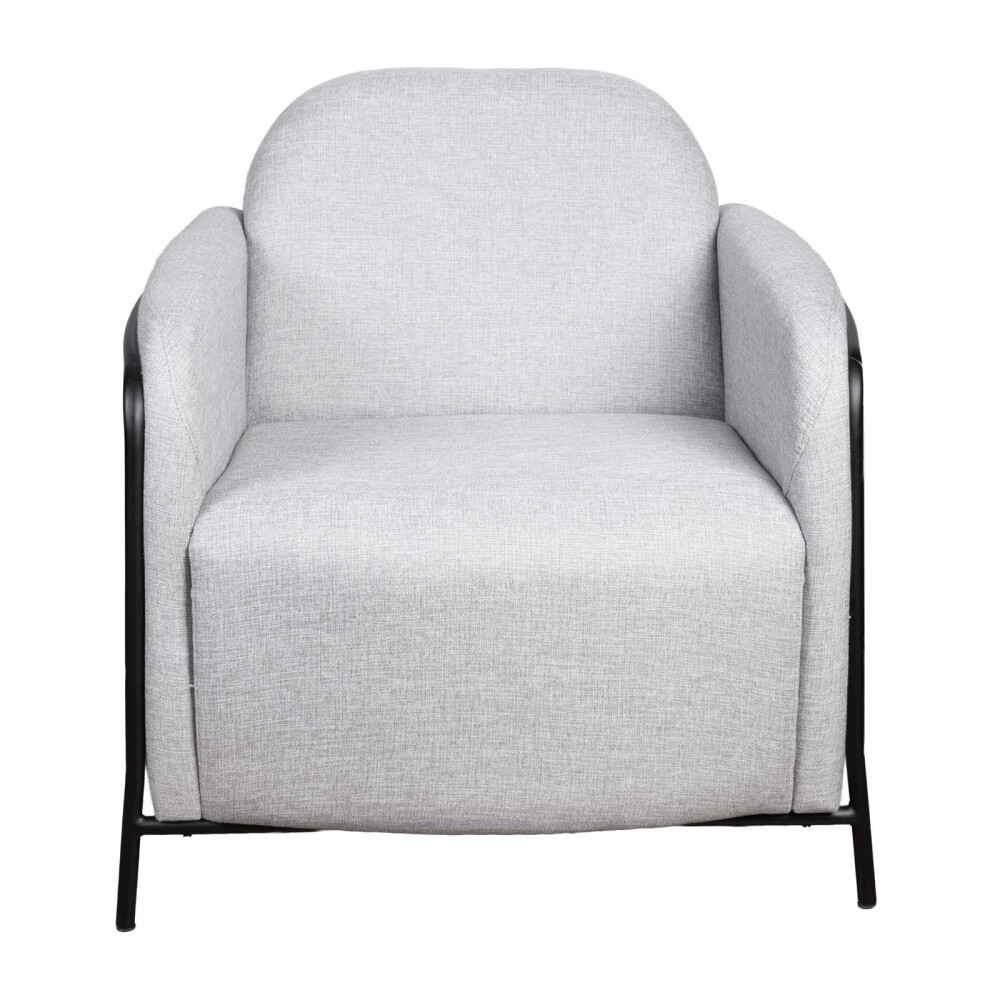 BUTACA TELA-Y-METAL GRIS ASHLEY