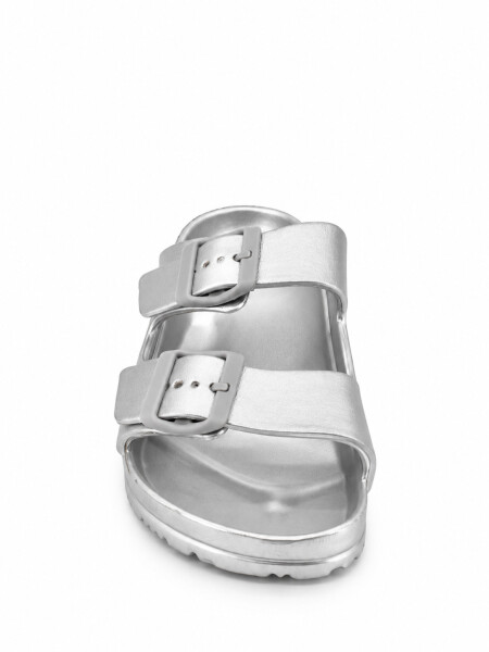 SANDALIA BERTA PLATEADO