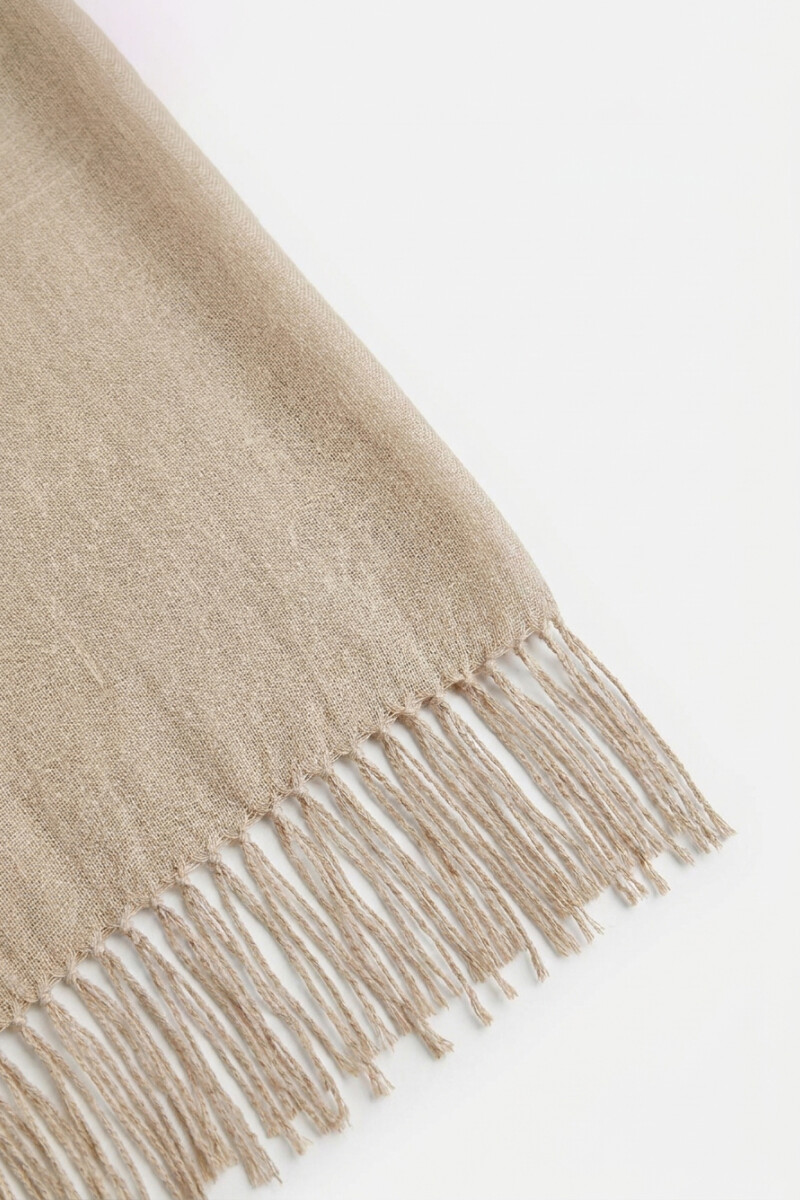 Pashmina 100% Lino beige melange