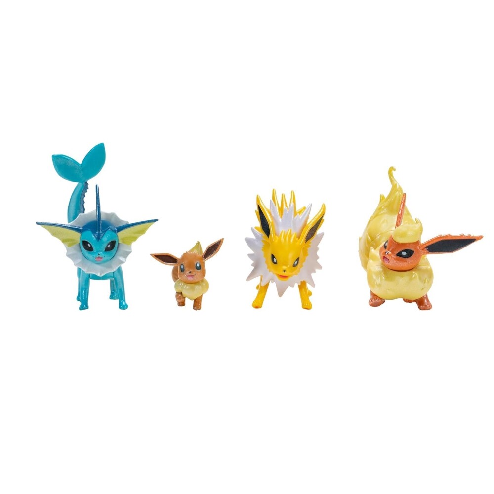 Multipack Pokémon Select Evolutions Eevee y Evoluciones POKEMON SELECT EVOLUTION MULTIPACK (2"""" EVEE, 3""""JOLTEON, 3""""VAPOREON, 3"""" FLAREON)
