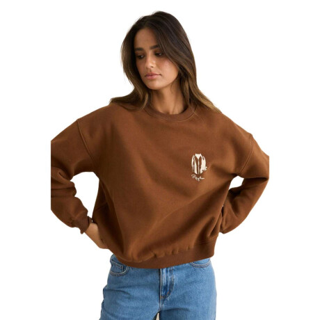 Buzo Rhythm Sunny Crew Neck Fleece Marron