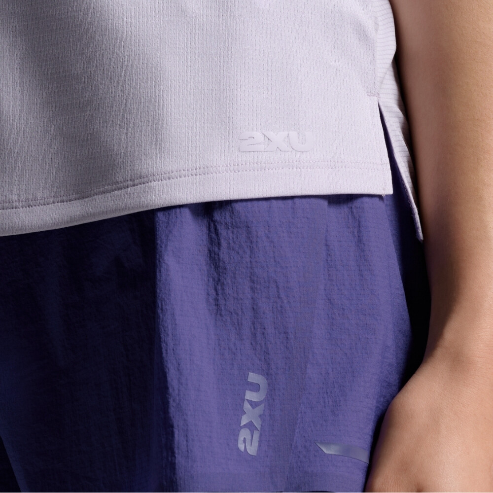 Polo Running Aero Mesh Tee Mujer Virtual Violet/violet Reflective