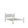 Cama 2 Plazas Madera Rustica 1.40 X 1.90 Blanca Cama 2 Plazas Madera Rustica 1.40 X 1.90 Blanca