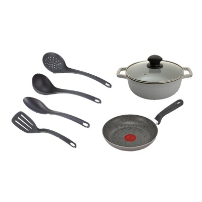 SET IMUSA, SARTEN + CARDERO + 4 UTENSILIOS 001