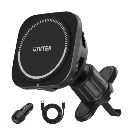Cargador Unitek Inalámbrico Rápido Magsafe para Auto 001