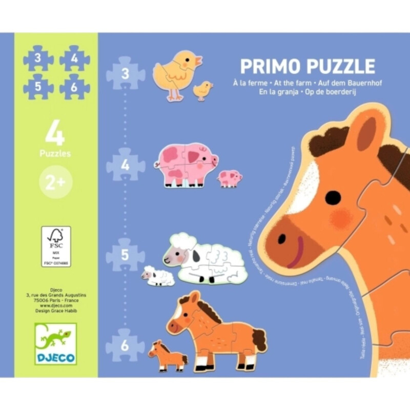 Puzzle Infantil Granja Djeco Puzzle Infantil Granja Djeco