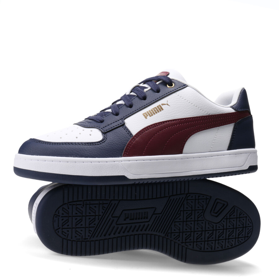 Championes de Hombre Puma Caven 2.0 Mns Blanco - Azul marino - Bordó