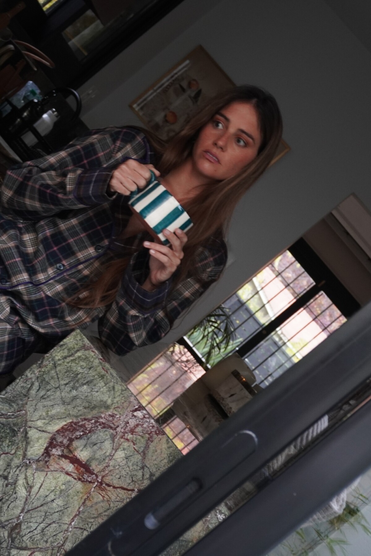 Sleepwalker Pijama Woman Marrón / Azul