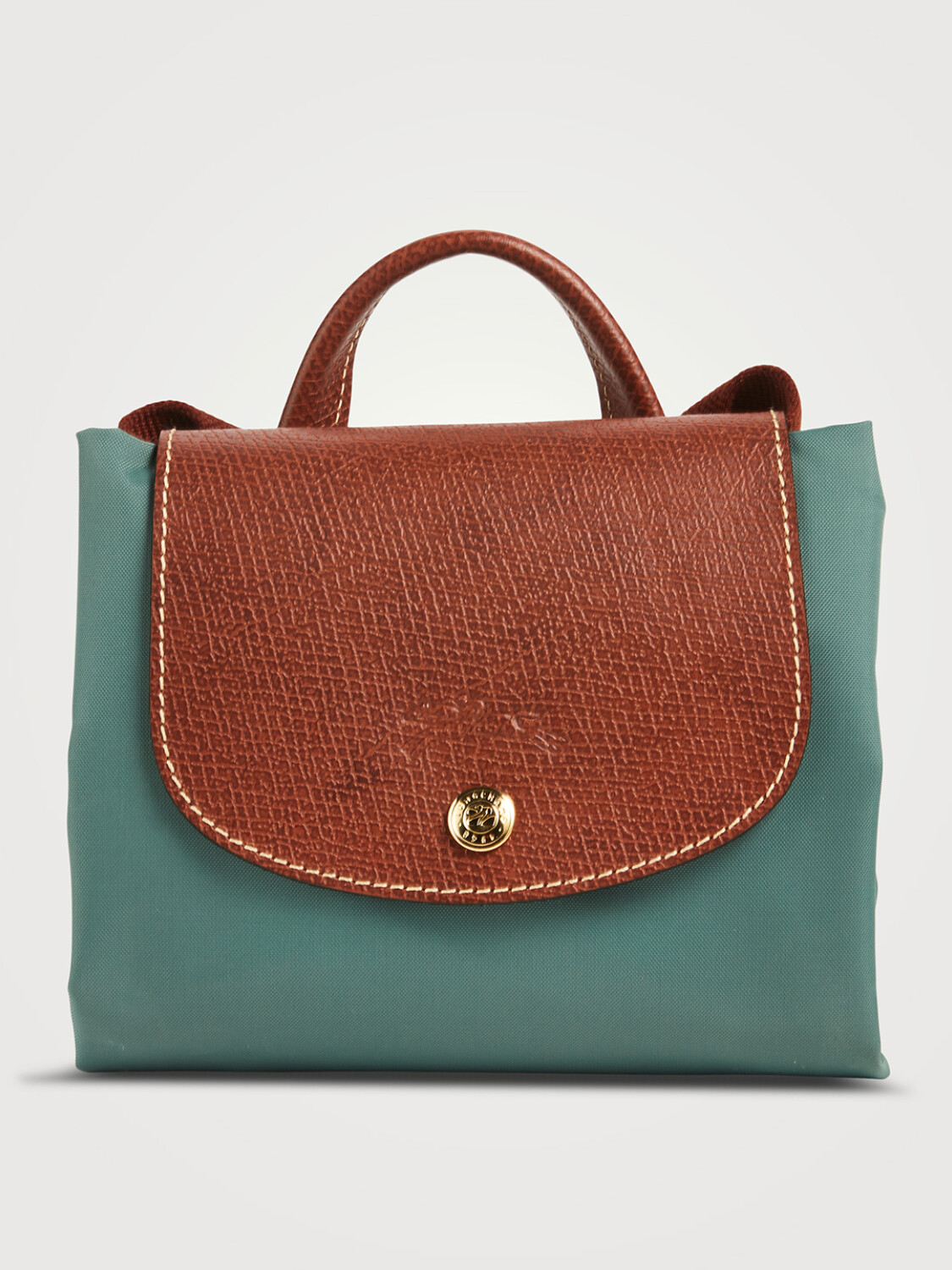 Longchamp -Mochila Longchamp plegable de nylon con cierre, Le pliage M Verde