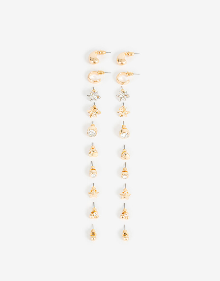Aros Sets Metal Aros Sets, Esenciales - Dorado