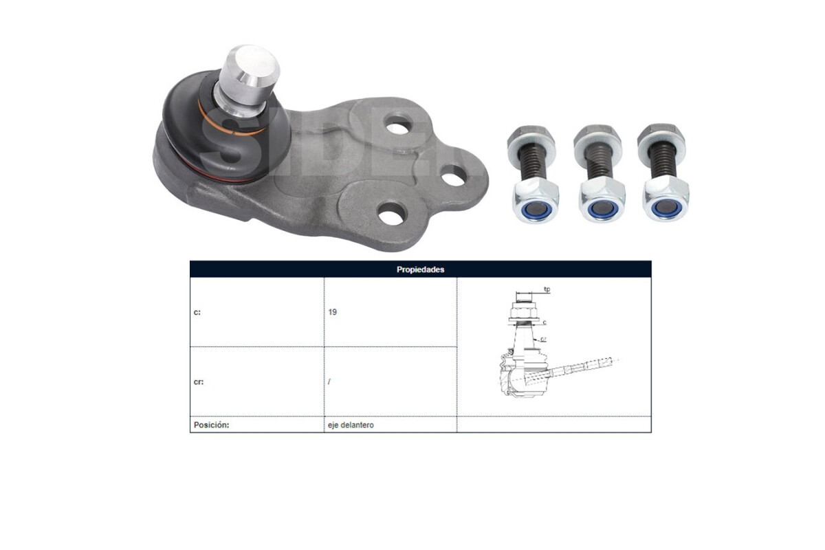 Rotula Fiat Toro, Jeep Compass 4X2 12-25 Der/Izq Rotula Fiat Toro, Jeep Compass 4X2 12-25 Der/Izq