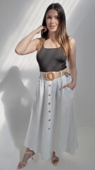Falda Terni Blanco