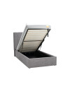 Estructura cama HASLEV 1 Plaza 90x200 gris osc Estructura cama HASLEV 1 Plaza 90x200 gris osc