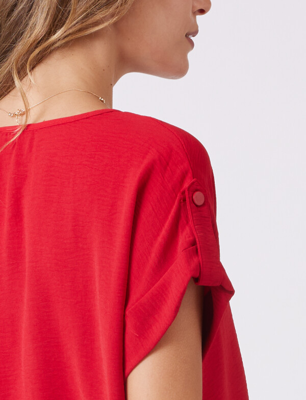 Blusa Crepe ROJO