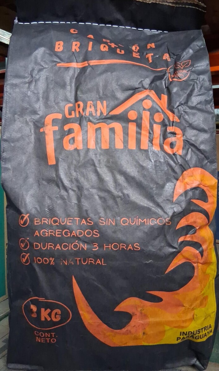 CARBON GRAN FAMILIA 3KGS + BRIQUETAS 