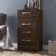 Comoda Cajonera Kenia 4 Cajones Dormitorio Marrón