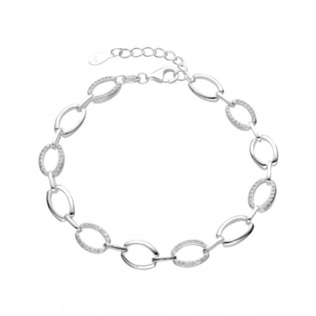 Pulsera de plata 925 con circonias. Pulsera de plata 925 con circonias.