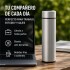 Botella Térmica Acero Inox Termo Táctil Sensor Temperatura PLATEADO