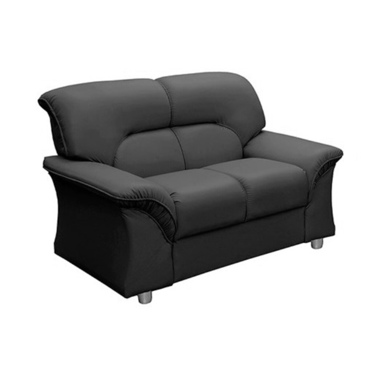 Sofa Turquia 2 Cuerpos Pu Negro 