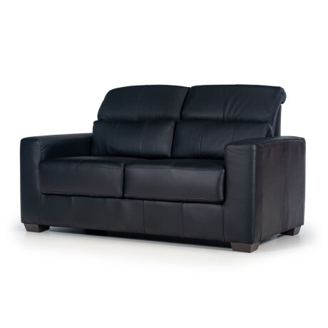 Sofá Loft - Cuero Básico - 2 Cuerpos Negro - (Preventa)