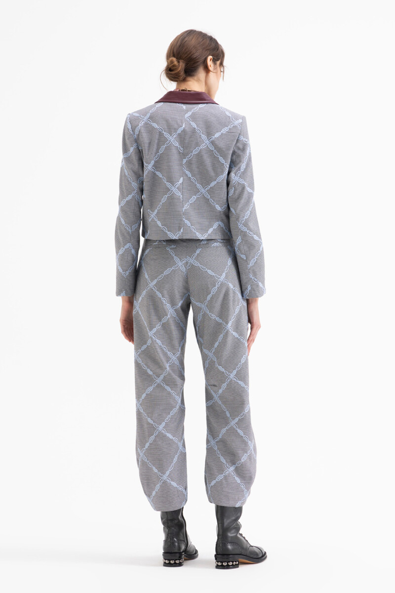 PANTALON OXFORD Celeste