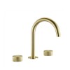 Grifería de lavatorio bimando de mesada Nuoro brushed Oro Grifería De Lavatorio Bimando De Mesada Nuoro Brushed Oro