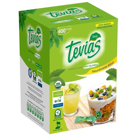 Caja X400 Edulcorante Tevias en Polvo Sticks 001