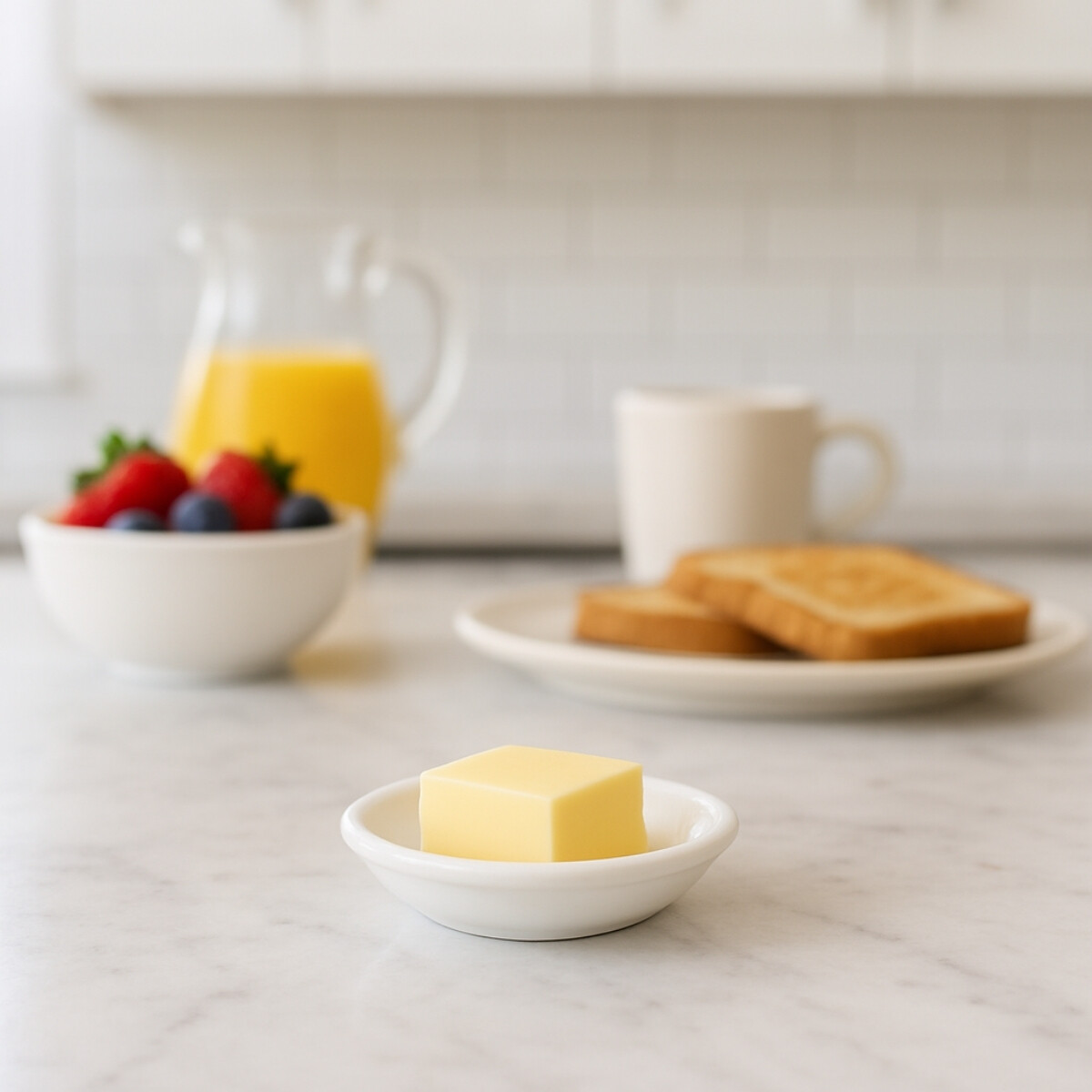 Dip Mantequillero Actualite 8,4x2.3 cm Blanco Porcelana 