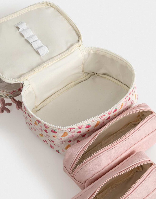Porta Cosméticos Necessaires - Estampado Flores