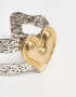 Brazaletes Metal diferenciado Brazalete Con Corzón - Combinacion Bicolor