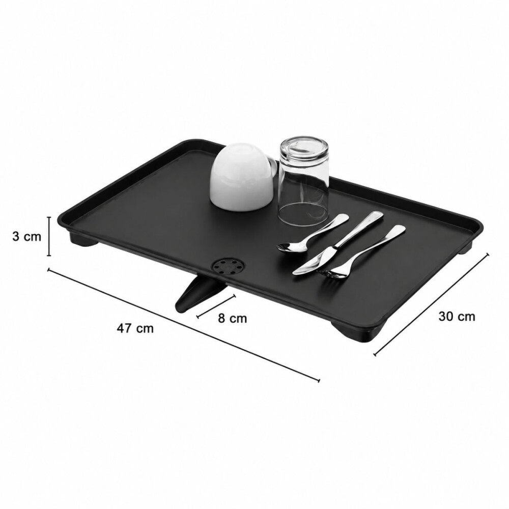 Bandeja para escurreplatos negro Bandeja Para Escurreplatos Negro