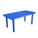 Mesa de plástico niños rectangular 120x60cm Azul