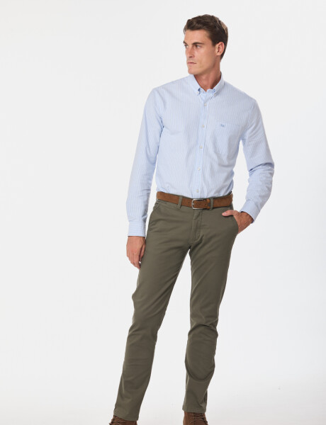 PANTALÓN SKINNY CON SPANDEX Verde