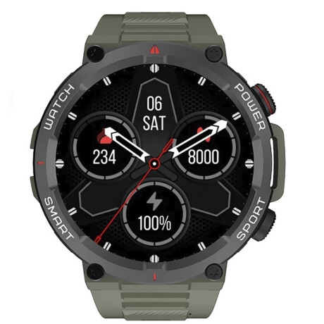 Reloj Inteligente Smartwatch Deportivo Resistente Blackview W50 - Negro Verde
