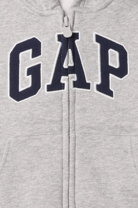 Canguro Con Cierre Logo Gap Toddler Niño Light Heather Grey B08