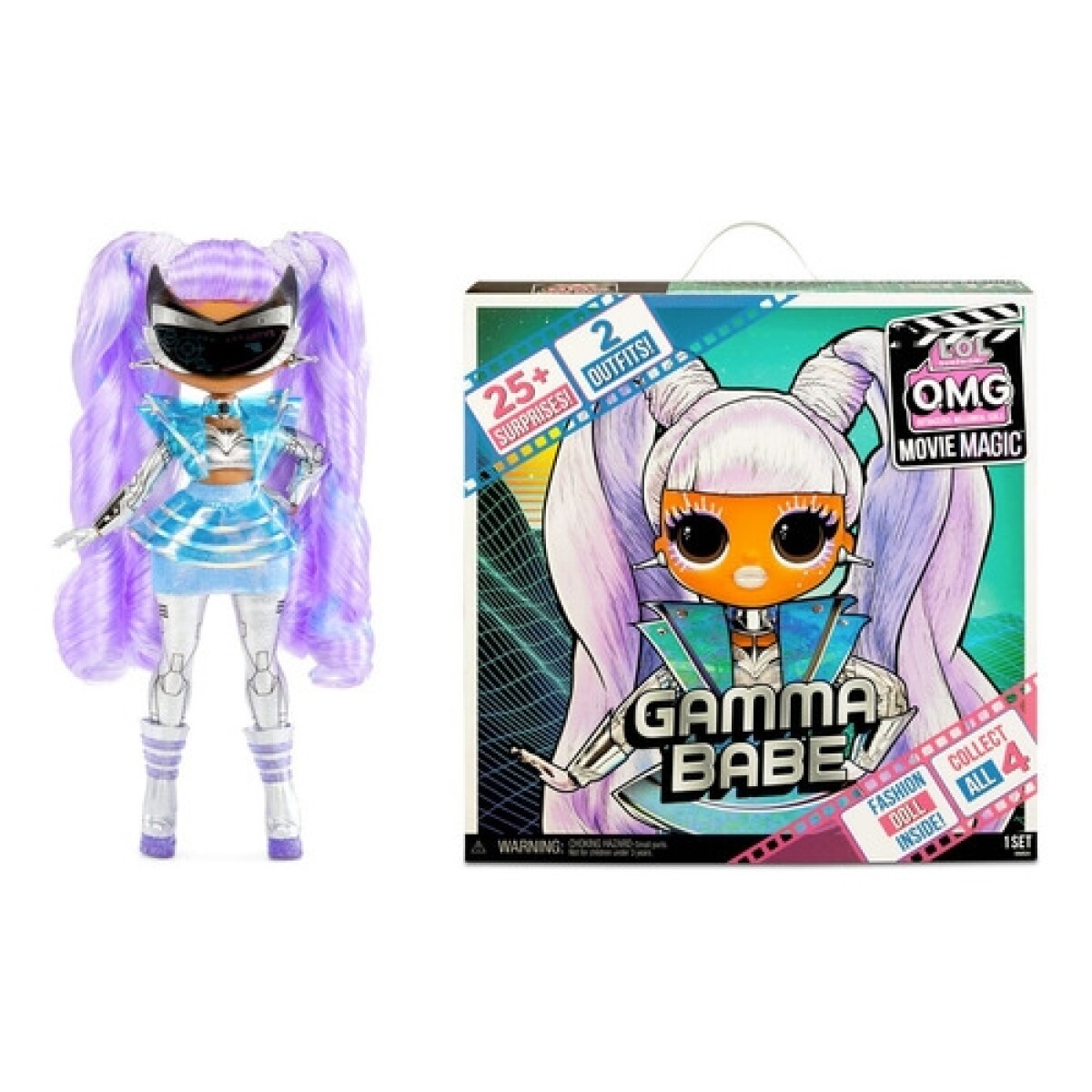 Muñeca LOL OMG Movie Magic Gamma Babe con 25 sorpresas 